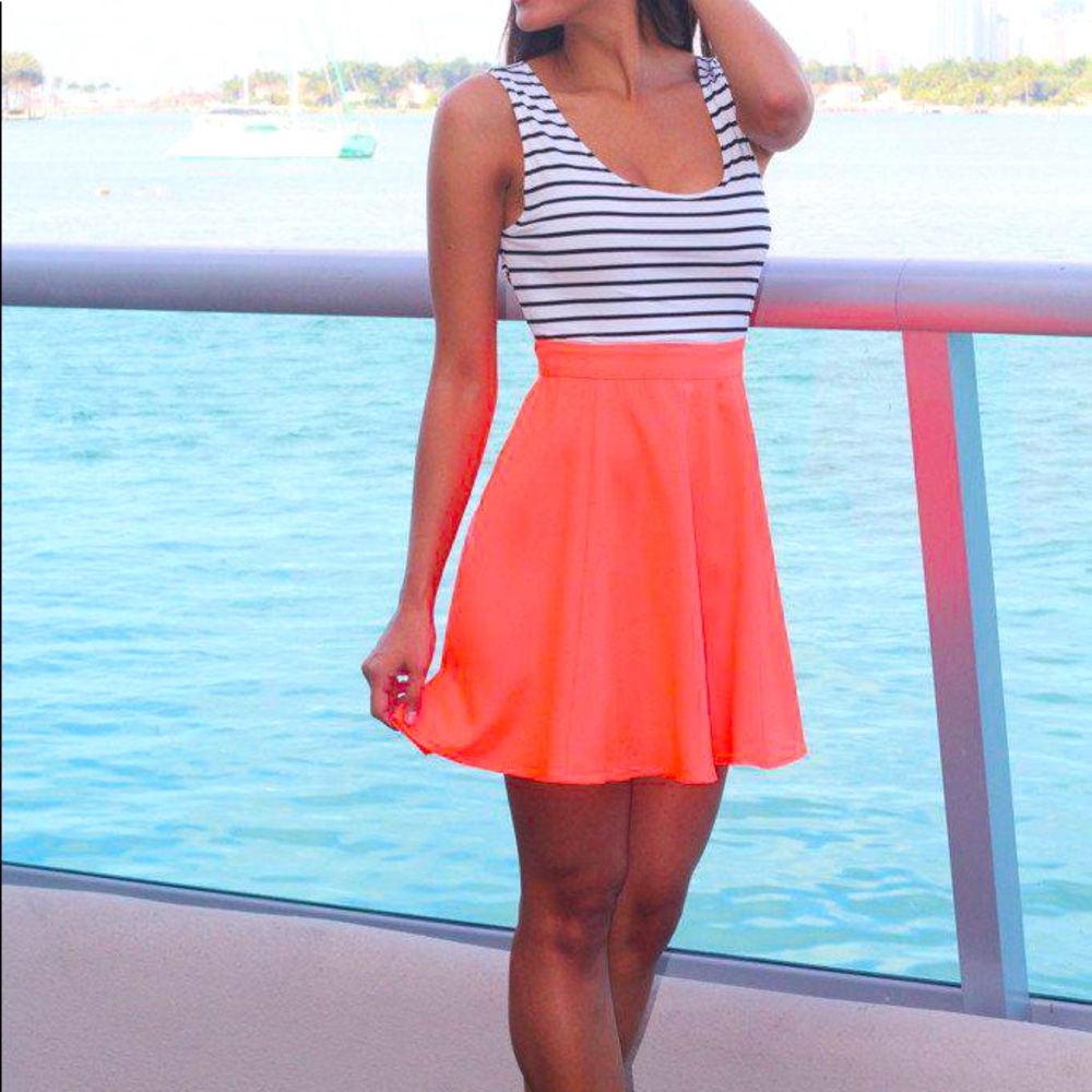 Windsor Coral Open Back Dress